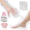 400 Counts Paraffin Wax Liners for Hands & Foot, Segbeauty Extra Large Thick 200pcs Plastic Mittens and Nomal Thin 200pcs Foot Covers with 400 Stickers for Snug Closure, Wax thera-py Hands Foot Bags view 1