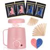 Yovanpur Waxing Kit for Women - Mini Wax Warmer, Hard Wax Kit with 14oz Beads, Portable Hair Removal for Face, Armpit, Eyebrow, Brazilian Bikini Waxing at Home view 1