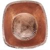 Shiny Square Copper Pedicure Bowl view 1