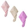 Beaupretty Absorbent Dry Hair Cap Set of 3 Comfortable Hair Hat for Women Home Travel view 1