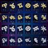 48 Pcs Zodiac Sign Nail Charms Zodiac 3D Rhinestone Jewelry Art Nail Charms DIY Horoscope for Jewelry Making Necklace Bracelet Earrings Crafts Supplies(Gold, Silver) view 2