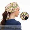 Cartoon Dinosaur Animals Dragonfly Rhinoceros Womens Working Cap with Cotton Sweatband Bouffant Caps Adjustable Elastic Head Cover Hair Tie Back Work Hats Working Scrub Cap for Men One Size view 3