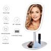47 LED Lights 360 Rotating Desktop Mirror Touch Screen Makeup Mirror Professional Vanity Mirror Beauty Adjustable Countertop (Color : Pink) view 4