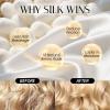 OLESILK Silk Bonnet for Long Hair: 100% Mulberry Silk for Sleeping Women&Men, Extra Large Loc Cap for Braids, Adjustable view 3