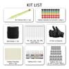 GGRICHYI Tattoo Kit Hand Poke N Stick Kit Tattoo Needles Tattoo Pen Ink Cups Stainless Steel 1 3 5 7 9RL Needles Yellow Temporary Tattoos view 3
