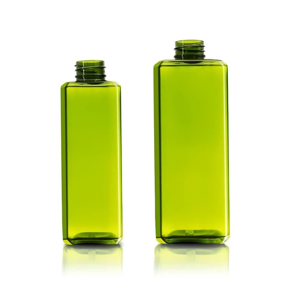 Empty Shampoo Bottles with Pumps, Lightweight, 2 Pack Clear Bottles