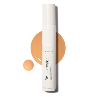 HALEYS Re-invent Sheer Tinted Marula Oil (Medium/Tan Neutral), Skin Tint, Tinted BB Moisturizer, Tinted Foundation, Face Oil, Hydrate Skin, Flexible Shades, Low to Med Coverage, For All Skin Types