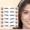 12 STYLE/SHAPE SELF ADHESIVE EYEBROWS STENCIL - 26 pcs pads x 2 eyebrows stencil on every pad. view 1