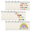 15 Pieces Teacher Appreciation Gifts Teacher Makeup Pouch Cosmetic Bag Teacher Thank You Gifts for Women Travel Toiletry Case Pencil Bag with Zipper for Teacher, 3 Styles (Rainbow) view 1