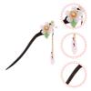 Beaupretty Chinese Style Hair Bun Holder Hairpin Dangle Charm Vintage Agate Hair Stick for Traditional Ethnic Clothing Elegant Decorative Accessory for Women view 4