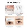 Lurrose 6D Hair-Like Eyebrow Tattoo Stickers 4Pcs Waterproof False Eyebrows for Natural Look Reusable Eyebrow Grooming for Women view 3