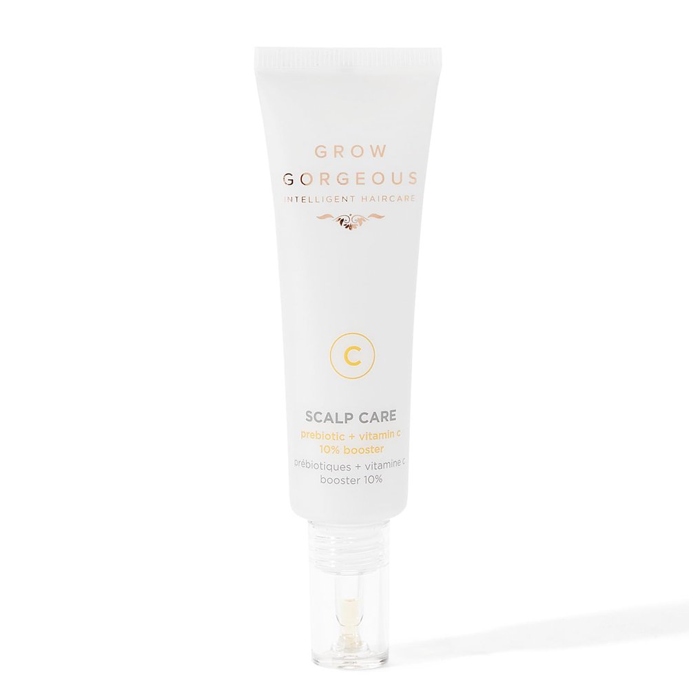 Grow Gorgeous Scalp Care Prebiotic and Vitamin C 10% Booster - Energizing Scalp Treatment to Combat Oxidative Stress, Stimulate Roots and Rejuvenate - Vegan