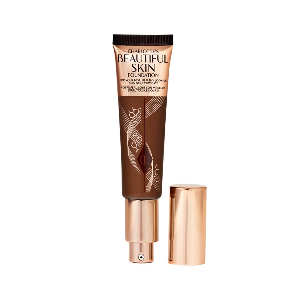 Charlotte Tilbury Beautiful Skin Medium Coverage Hydrating Foundation - Buildable Liquid Makeup for Instant Glow, Plumping Hydration & Lasting Skincare Benefits - 17 Cool