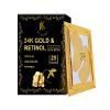 Rk by khanzi 24K Gold Under Eye Pads 25 Pairs for Treatment Of Dark Circle and also Wrinkles with a pair of eye lashes ) view 1