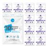 Personal Protection Kit TO GO, Mini 4 Item PPE Kit for travel and school | Includes 1 Each of Face Covering, Gloves, Cleansing Wipes & Hand Cleansing Gel | 10 - Pack (Purple) view 1