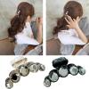 ink2055 Women Rhinestone Hairpin Women Hair Clip Shiny Barrette Headwear Champagne view 2