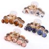 ink2055 Women Rhinestone Hairpin Women Hair Clip Shiny Barrette Headwear Champagne view 3
