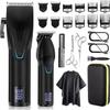 Suttik Professional Hair Clipper and Trimmer Set, Barber Clippers Set for Men Professional Kit, Beard Trimmer Haircut Kit, Cordless Clippers for Hair Cutting,Black view 1
