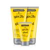 Got2B Glued Styling Spiking Hair Gel 2 - 6 oz tubes + 1 Travel 1.25 oz tube view 1
