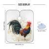 ALAZA Rooster in Vintage Style Barber Cape for Men Women, Waterproof Haircut Apron Beard Shaving Bib Hair Cutting Cloth 55 x 65 Inch view 3
