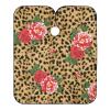 ALAZA Leopard Spot Rose Flower Barber Cape for Men Women, Waterproof Haircut Apron Beard Shaving Bib Hair Cutting Cloth 55 x 65 Inch view 1