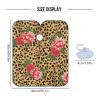 ALAZA Leopard Spot Rose Flower Barber Cape for Men Women, Waterproof Haircut Apron Beard Shaving Bib Hair Cutting Cloth 55 x 65 Inch view 3