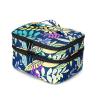 DMCESWFC for/Travel,Portable/2-Tier/with Compartments/Makeup Train Case,Waterproof/Organized/Large Capacity/Makeup Bag (D) view 1