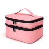 DMCESWFC for/Travel,Portable/2-Tier/with Compartments/Makeup Train Case,Waterproof/Organized/Large Capacity/Makeup Bag (F) view 1