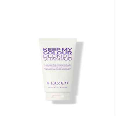 ELEVEN AUSTRALIA Keep My Colour Blonde Shampoo for Women & Men - Purple Toning Shampoo for Blonde or Color Treated Hair, Blue Base w/ Ext Violet 2, Sulfate Free, Tames Brassiness - 1.7 fl oz