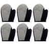6 Pc Exfoliating Spa Bath Gloves Loofa Brush Scrub Shower Glove Skin Scrubber view 2