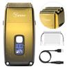 Hatteker Foil Head Shaver Triple Blades Electric Shaver Razor for Men Close Bald Head Barber Trimmer Waterproof Wet & Dry, Cordless, Gold view 1