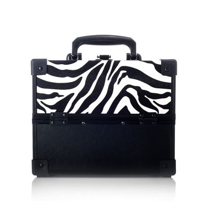 DMCESWFC Portable/Dividers/Folding Trays/Makeup Artist Box,Lockable/with Compartments/Makeup Train Case,for/Travel (A)
