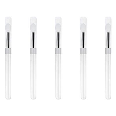Beaupretty 5pcs Silicone Lip Brush Portable Non-stick Eyeshadow Applicator for Makeup for Travel and Skin-friendly Material for Easy Use