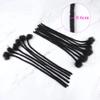 10 inch Human Hair Dreadlock Extensions for Women/Men 0.6cm Thickness 60 Strands 100% Handmade Can Be Dyed,Curled and Bleached Natural Black Permanent Loc Extensions view 3