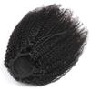 Doren Afro Kinky Curly Ponytail Human Hair 4B 4C Drawsting Wrap Around Ponytail Extensions For Women Clip In Brailian Hair 14inch view 2