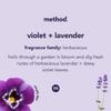 Method Gel Hand Soap, Violet + Lavender, Reusable Silver Aluminum Bottle, 12 oz (Pack of 3) view 3