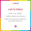 Method Gel Hand Soap, Violet + Lavender, Reusable Silver Aluminum Bottle, 12 oz (Pack of 3) view 4