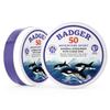 Badger Biodegradable Reef Safe Sunscreen, SPF 50 Mineral Sunscreen, 98% Organic Ingredients, Unscented, Water Resistant Adventure Sport Sun Cream, Travel Size 2.4 oz Tin, 2-Pack view 4