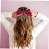 Beaupretty 2pcs Red Bow Hair Clip Stylish Alligator Clip Barrette for Girls Elegant Bowknot Design for Daily Wear and Special Occasions and Eye-catching Hair Accessories view 4