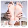 6Pairs Hand Foot Peel Mask Set, Foot Peeling Mask for Dry Cracked Foot Care Hydrating, Foot Peel Exfoliating Feet Peeling Masks 4pcs + hand peel masks, for Women Remove Dead Skin Hand Foot Masks view 3