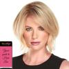 EasiPart HD XL 8" Length Topper Color FS26/31S6 Salted Caramel- Easihair Hairpieces Heat Friendly Synthetic Clip In 1 Piece Monofilament 3 x 5.75 Base Cover Thinning Bundle MaxWigs Hairloss Booklet view 3