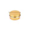 30pcs 5/10/15/20/30/50g Rosegold Round Empty Silver Aluminum Tin Spice Candle Jars Cosmetic Lip Balm Container Refillable Bottle (Gold-10g) view 1