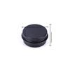 30pcs 5/10/15/20/30/50g Rosegold Round Empty Silver Aluminum Tin Spice Candle Jars Cosmetic Lip Balm Container Refillable Bottle (Black-10g) view 1