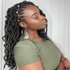 14 Inch Soft Locs Crochet Hair 6 Packs Short Straight Pre-looped New Faux Locs Crochet Hair, 2#(Off Black) view 1