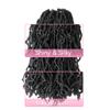 14 Inch Soft Locs Crochet Hair 6 Packs Short Straight Pre-looped New Faux Locs Crochet Hair, 2#(Off Black) view 4