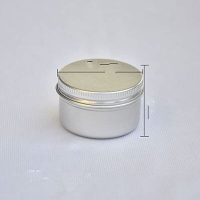 30pcs 5/10/15/20/30/50g Rosegold Round Empty Silver Aluminum Tin Spice Candle Jars Cosmetic Lip Balm Container Refillable Bottle (Silver-50g)