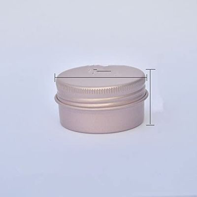 30pcs 5/10/15/20/30/50g Rosegold Round Empty Silver Aluminum Tin Spice Candle Jars Cosmetic Lip Balm Container Refillable Bottle (Rosegold-30g)