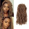 14 Inch Soft Locs Crochet Hair 6 Packs Short Straight Pre-looped New Faux Locs Crochet Hair, 27#(Honey Blonde) view 1