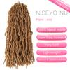 14 Inch Soft Locs Crochet Hair 6 Packs Short Straight Pre-looped New Faux Locs Crochet Hair, 27#(Honey Blonde) view 2