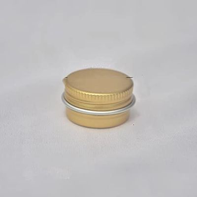 30pcs 5/10/15/20/30/50g Rosegold Round Empty Silver Aluminum Tin Spice Candle Jars Cosmetic Lip Balm Container Refillable Bottle (Gold-5g)